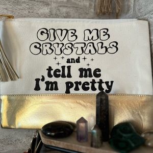 Crystal lovers makeup bag